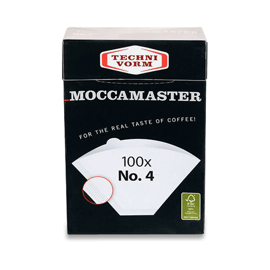 Moccamaster No.4 white paper filters, 100 pack